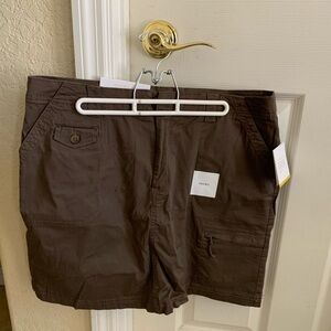 Croft & Barrow Women's Chocolate Cargo Shorts